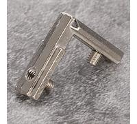 Support de Connecteur de Coin Intérieur Support D'imprimante 3D 10pcs Support de Type L Argent pour Guides Linéaires à Poutre en C