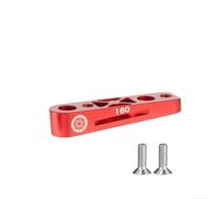 Support de conversion de frein à disque pour vélos de route de plat à poteau standard en aluminium usiné CNC léger avec finition anodisée (roue arrière rouge)