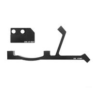 Support de conversion de frein arrière de vélo en aluminium CNC, adaptateur de frein à disque de montage post-support de grande taille, structure en métal anodisé pour mise à niveau du frein