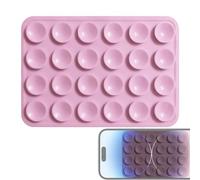 Support De Coque De Téléphone 4 Pièces - Silicone, Support Adhésif 3,7x2,13x0,24 Pouces, Forte Aspiration | Suppor Mains Libres De Conception Réutilisable Pour La Création De Contenu, Ventouse Pour L