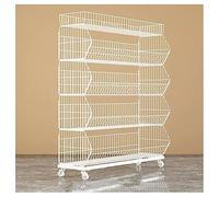 Support de Corbeille à Fruits Présentoir à collations, étagères de supermarché, Panier à Fruits à 4/5 Niveaux, Support de Rangement en Fil métallique empilable pour Fruits, légumes, oignons,