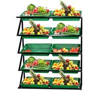 Support de Corbeille à Fruits Présentoir à collations pour supermarché, Fruits et légumes, présentoir à collations pour supérette, Grand Panier de Cuisine pour oignons et Pommes de Terre, ve