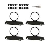 Support de corde pour anneau de chute - Support de corde décoratif pour anneau | Crochet de garde-corps | 4 supports de support d' de corde | Matériel d'installation facile du chou