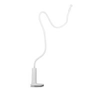 Support de Cordon à Pince Réglable Bras Flexible en Fer et Plastique | Conception Compacte et Sûre, Anti-enchevêtrement, Maintien du Fil, Usage Balcon et Chambre