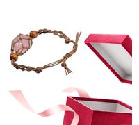 Support de cordon pour bracelet - Bracelet de rechange avec perles de pierres précieuses vides - Cage de rechange pour bracelet - Maintien en réseau - Accessoires de fabrication de pierre de quartz de