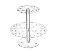 Support de cornet de crème glacée - Support en acrylique avec 24 trous, présentoir gaufré transparent | Pour servir des aliments d'été, des sushis, des rouleaux à la main, une présentation sans effort