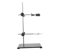 Support de Cornue de Laboratoire Cadre Miniature avec Pince de Burette Anneau et Plate forme Stable Pièce pour Laboratoire de Chimie