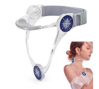 Support de cou réglable, collier cervical, appareil de traction du cou, étireur du cou, correcteur de posture pour homme et femme, soulagement de la pression de la colonne cervicale (transparent)