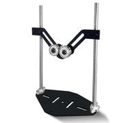 Support de coupe pour le travail du bois avec cadre réglable en forme de V et double rouleaux, capacité de charge élevée pour la coupe de cylindre