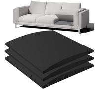 Support De Coussin De Canapé 70x70cm, Mousse De Rembourrage Haute Densité Pour Réparation De Canapé, Planches De Remplacement En Mousse Incurvé Pour Placer Sous Les Coussins Affaissés, Noir(3 Pcs)