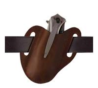 Support de couteau de poche - PU / étui pliable en cuir avec clip de ceinture, organisateur de fourreau en cuir | Idéal pour hommes, activités de plein air, camping, randonnée, transport