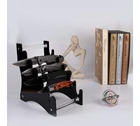 Support de couteau, support de couteau, support de présentation de couteau, vitrine de couteau, objet de collection, support de présentation de couteau Couteau de table pour (Noir 2set)