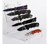 Support de couteau, support de couteau, support de présentation de couteau, vitrine de couteau, objet de collection, support de présentation de couteau Couteau de table pour (Transparent)