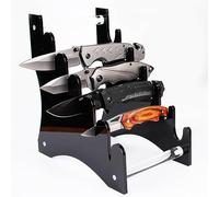 Support de couteau, support de couteau, support de présentation de couteau, vitrine de couteau, objet de collection, support de présentation de couteau Couteau de table pour (Noir)