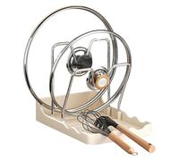 Support de couvercle de casserole, à 2 niveaux, durable, pour couvercle de casserole, cuillère, support de couvercle de casserole, support de couvercle de casserole, support de couvercle de casserole