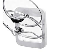 Support De Couvercle De Casserole - ABS Space Aluminium 24,5x21x10cm | Organisateur De Couvercle De Pot | Organisateur De Casseroles | Support De Rangement Mural Pour Planches À Découper De Cuisine, U
