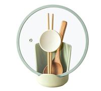 Support de couvercle de casserole en céramique stable et peu encombrant
