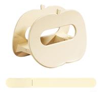 Support de couvercle de casserole en plastique avec pince activée par gravité pour organisation de cuisine, 18,2 x 11,6 x 13,1 cm, support ventilé en ABS pour planches à découper et couvercles