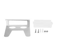 Support de couvercle de casserole organisateur de cuisine mural planche à découper en aluminium support de couvercle de casserole conception trapézoïdale solution de stockage peu (Argent un paquet)