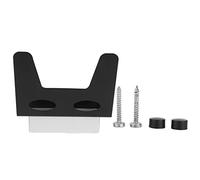 Support de couvercle de casserole organisateur de cuisine mural planche à découper en aluminium support de couvercle de casserole conception trapézoïdale solution de stockage peu (Noir un paquet)