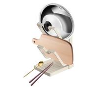Support De Couvercle Dè Casserole - Sùpport D́e Rangement Pour Còuvercle Dë Càsserole Ďe Cuisine | Organisateur Dė Coûvercle Pòur Casseroles, Sup̃port D́e Planche À Découper En Acier Avec Repose-cuill