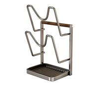 Support de couvercle de casserole, support en acier au carbone antirouille | Organiseur de couvercle de casserole, assiette, cuillère, fourchette, spatule, ustensiles, comptoir, garde-manger, maison