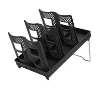 Support de couvercle de gobelet en papier - Étagère de rangement à 6 fentes, support de rangement antidérapant, accessoire de cuisine peu encombrant | Table de bar, armoire, comptoir, distributeur d