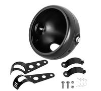 Support de couvercle de seau de boîtier de montage latéral de phare de phare de 5.75 pouces, support de phare de coque de 5 3/4 pouces adapté pour Harley pour Honda A Set