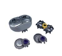 Support De Couvercle De Tête De Rasoir, Accessoire Compatible Avec Philips HQ6070 HQ6071 HQ6073, Pièce De Support De Couvercle De Tête De Porte De Lames De Rasoir(Silver complete set)