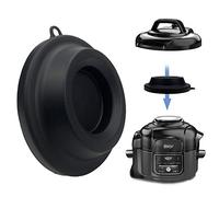 Support de couvercle en silicone pour autocuiseur Ninja Foodi et friteuse 4,7L/5Qt, 6L/6,5Qt et 7,5L/8Qt (Noir)
