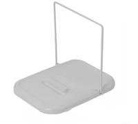 Support de couvercle pliable pour comptoir de cuisine - Organiseur réglable pour couvercle de casserole et repose-cuillère - Support de rangement pour ustensiles de cuisine - ABS blanc 19,5 x 15 x 16