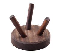 Support de cristal en bois, support de sphère en bois pour pierres, support de boule de cristal, supports d'œufs en bois, support pour œufs de boule de cristal pour boule de cristal, M, Bois de noyer