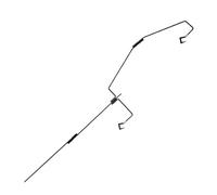 Support de crochet de berger, crochet de support de lampe d'extérieur | Support de lumière pour poteau de lanterne de camping - Piquet d'éclairage au sol portable avec sac de rangement