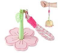 Support de crochet en forme de fleur imprimée en 3D - Porte-fil portable pour poignet - Organiseur de fil à tricoter avec motif d'enroulement - Outil d'artisanat, accessoire de voyage, studio de