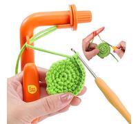 Support de crochet pour débutants - Aide au crochet pour apprendre à crocheter et à faire des cercles magiques, outil de cercles magiques 3 en 1, Régulateur de tension de fil et outil de guidage defil