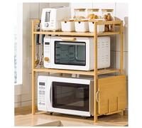 Support de cuisine à 3 niveaux pour four à micro-ondes, grille-pain, étagère à épices et imprimante Solution de rangement durable pour les petits espaces