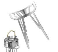 Support de cuisinière, pliable, en acier inoxydable, pour le camping, le barbecue et le barbecue, accessoires de cuisine multifonctions amovibles pour poêles, barbecues, randonnées en plein air, sac à
