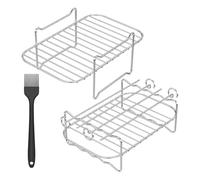 Support de cuisson for friteuse à air, supports de déshydrateur en métal, grilles de four, accessoires for friteuse à air de Ninja, Instant Vortex, Chefman, Bella(Style 4)