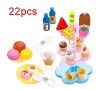 Support De Cupcakes Glaces, Simulation Diy, Jouet Pour Enfants, Cadeau, 22 Pièces/Ensemble