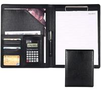 Support de CV, organisateur documents d'entretien, bloc-notes conférence, planches à clips(Svart)