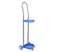 Support de Cylindre Gaz Diable monocylindre robuste, chariot à bouteilles d'oxygène inclinable sur roues, porte-bouteilles d'oxygène multifonction pour le médical(Height 95cm)