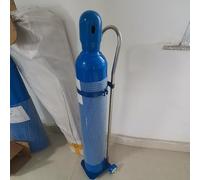 Support de Cylindre Gaz Diable monocylindre robuste, chariot à bouteilles d'oxygène inclinable sur roues, porte-bouteilles d'oxygène multifonction pour le médical(Height 80cm)