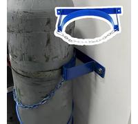 Support de Cylindre Gaz Support Mural Pour Bouteille D'oxygène Avec Chaîne Amovible, Support De Rangement Mural Bleu Pour Propane, Support Vertical Robuste Pour Azote(8 pack)