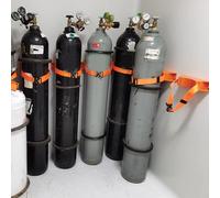 Support de Cylindre Gaz Support Mural Pour Bouteille D'oxygène, Organiseur Robuste Pour Bouteilles De Gaz Oxygène/propane/CO2/azote, Support Vertical Pour Bouteille D'azote.(Orange,8 pack)