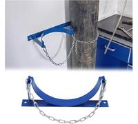 Support de cylindre mural avec chaîne de sécurité. Cadre de fixation de cylindre en acier (35 x 20 cm)