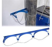 Support de cylindre mural avec chaîne de sécurité Cadre de fixation de cylindre en acier(37.4x7.9 in/95x20cm)