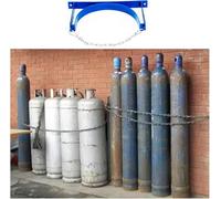 Support de cylindre mural bleu, support de rangement de cylindre en acier for laboratoires scolaires(13.8x7.9 in/35x20cm)