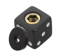 Support de Cymbale 8mm Noir, Rondelle en Caoutchouc pour Batterie | Installation Manuelle Rapide, Absorption des Chocs, Usage pour Ride et Bras Boom, Style Dés à Six Faces