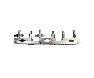 Support de cymbale compatible avec support de cloche de cowbell - Support robuste en acier chromé pour accessoires de batterie et équipement de percussion