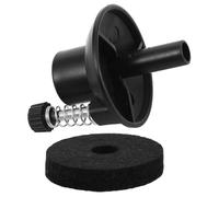 Support de Cymbale de Batterie Manchon en Feutre et Plastique | Accessoire Noir, Léger et Stable, pour Cymbale et Batterie, Protection du Sol, Musique Création